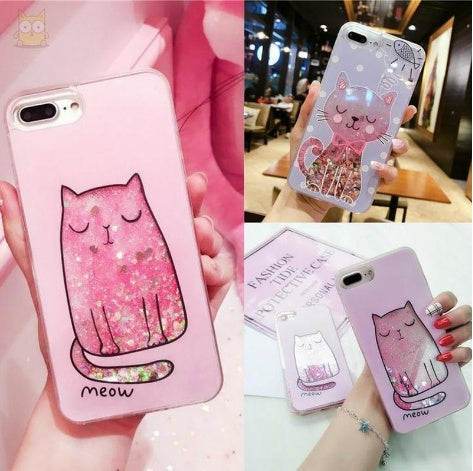 Compatible with Apple, Cat Phone Cases for iPhone 6 to iPhone X