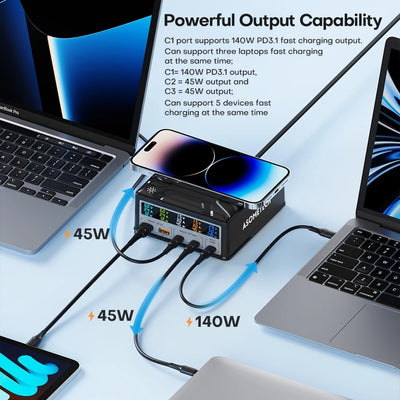 Gallium Nitride Charger PD Fast Charge USB30 Multi-port Mobile Phone Charger