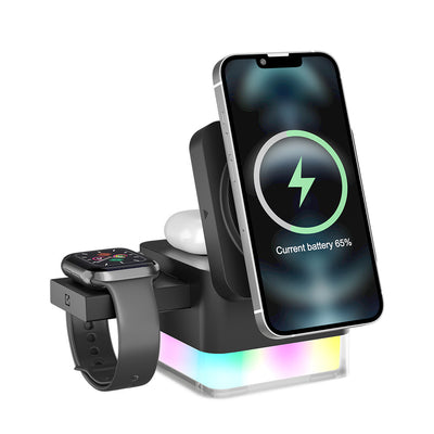 Three-in-one Multifunctional Wireless Charger 15W Mobile Phone Watch Charger